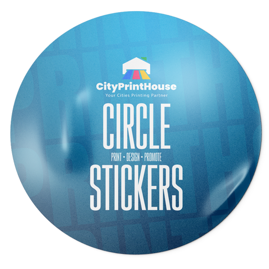 No Gloss Low Cost Circle Stickers